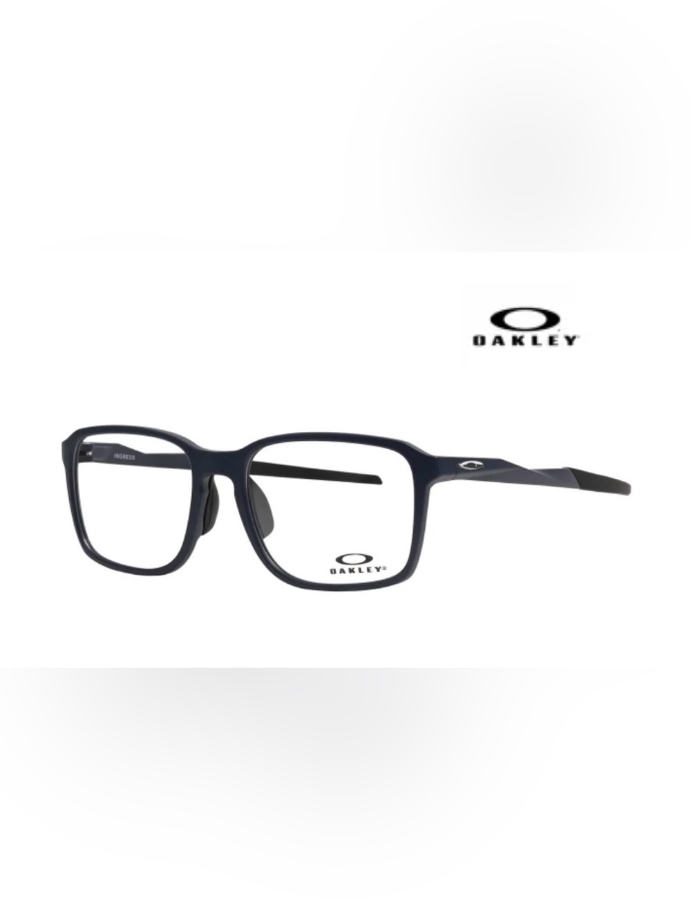 Oakley Men's Dark Navy Rectangular Eyeglasses